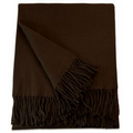 Brown Acrylic Throw Blanket